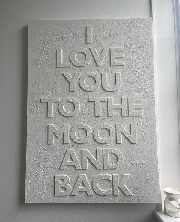 'I LOVE YOU TO THE MOON AND BACK' Canvas